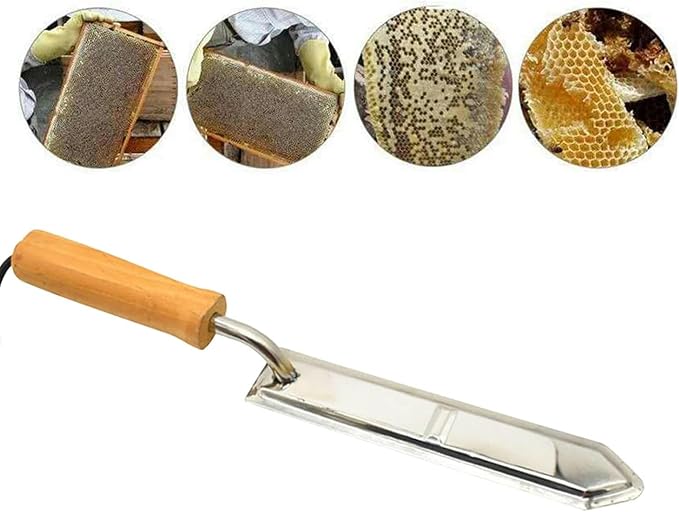 Electric Honey Extractor Uncapping Knife Beekeeping Tools Honey Scraper Cutter with Wooden Handle for Beekeeper Supplies,110V