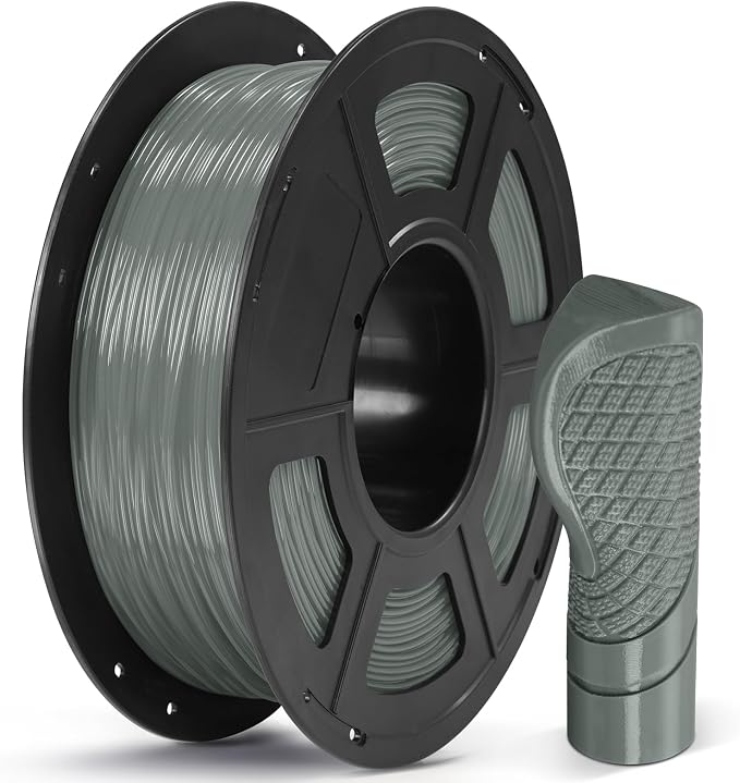 ANYCUBIC TPU Filament 1.75mm, 95A Soft Flexible 3D Printer Filament, Dimensional Accuracy +/- 0.03mm, Print with Most FDM 3D Printers, 1KG Spool, Grey