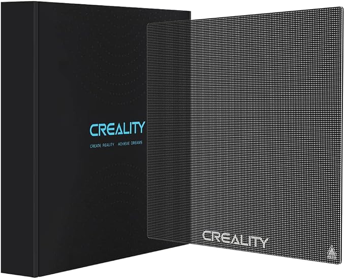 Creality Official Ender 3 Glass Bed 3D Printer Platform, 235x235MM Tempered Glass Plate Build Surface for Ender 3 PRO/Ender 5 PRO/Ender 3 S1/Ender 3 Neo/Ender 3 V2 Neo, Good Adhesion Remove Easily