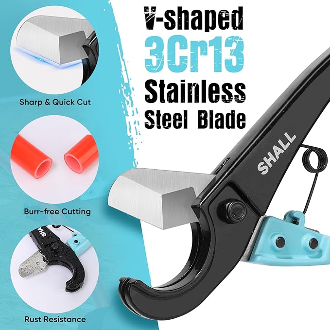 SHALL 2-1/2'' PVC Pipe Cutter & PEX Pipe Cutter Set