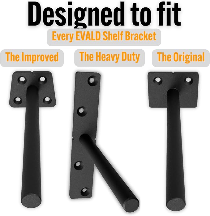 EVALD Dowel Jig Kit for Floating Shelf Bracket | 1/2 inch x 9.8 inch Drill Bit | Doweling Jig for Shelves and Mantels| Hardware Kit for Hidden Shelf Brackets | Floating Shelf DIY Woodworking Tool