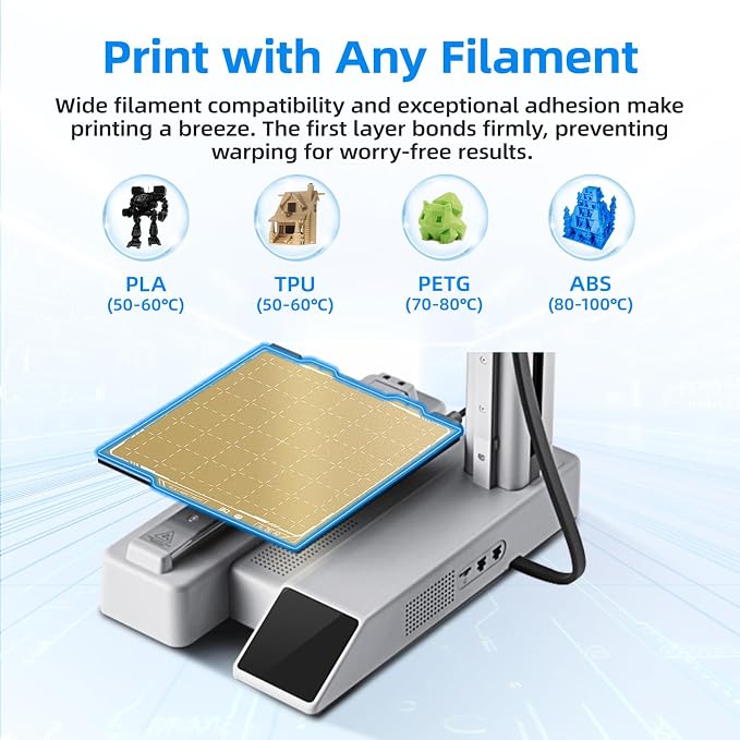 BIQU PyroGrip Double Side Textured PEI Build Plate for Bambu-Lab A1 Mini 3D Printer 184x184mm Panda Build Plate Flexible Sheet Print Bed Removable Surface Platform