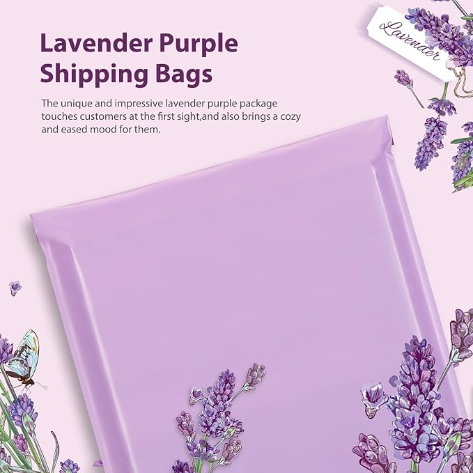 Fuxury Large Poly Mailers 24x24'' 100Pcs, Shipping Bags for Clothing Purple | Strong Adhesive Shipping Envelopes for Small Business Suppliers, Self Seal Mailers Poly Bags Mailing Bags