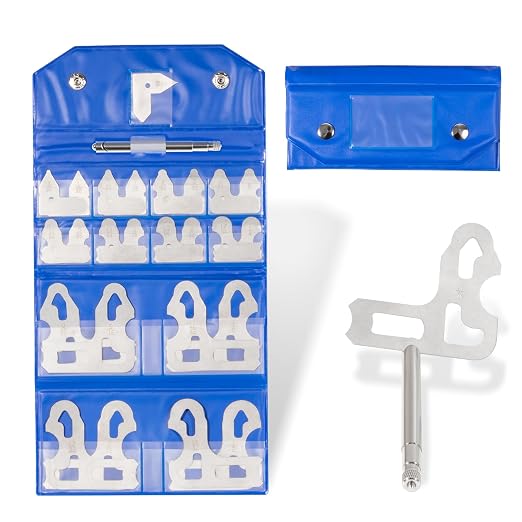 25 Pc Radius Gauge Set 1/64''-1/2'' Gauges with Holder, 3602-5021 Radius Measuring Tool