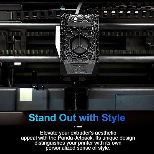 BIQU Panda Jetpack Nylon Printhead Front Cover + Cooling Fan Duct for Bambu-Lab P1/X1 3D Printers, Lightweight High Positioning Accuracy Fully Suitable for Panda Revo/Flow