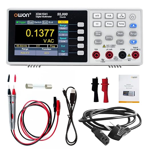 OWON XDM1041 USB/RS232 Digital Multimeter 55000 Counts High Accuracy Universal Desktop Multimeters Meter with 3.7Inch LCD Screen
