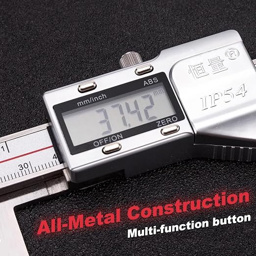 Long Upper Jaw Digital Caliper, Electronic Caliper Measuring Tool with Long Upper Jaw for Measuring Diameter of Deep Holes, 0-8"/200mm Measuring Range, 0.0005"/0.01mm Resolution (8 Inch)