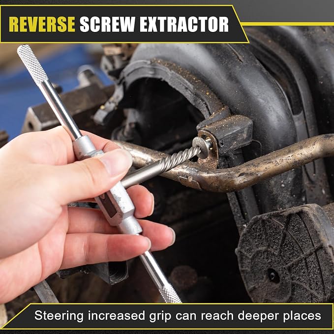 TOPEC Screw Extractor and Left Hand Drill Bit Set - 18 Piece Easy Out Bolt Extractor Kit for Removing Damaged Screws, Broken Bolts, Studs