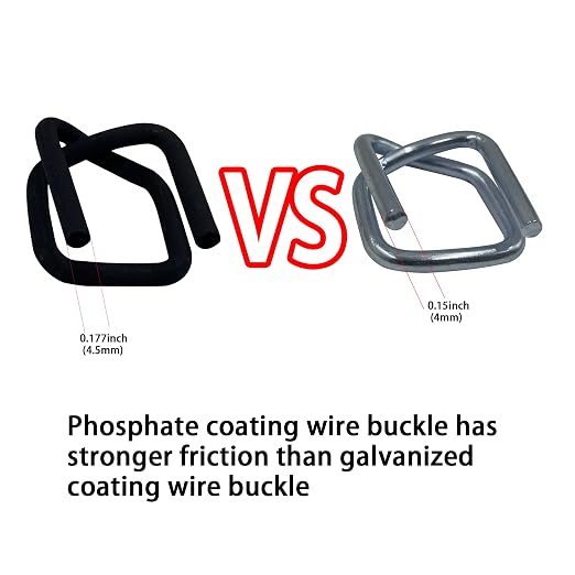 Heavy Duty 2500Lbs Break Strength 3/4" x 330' Woven Cord Banding Strapping Kit and 100 Strapping Buckles