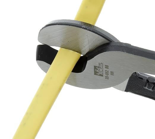Ideal Electrical 35-052 Cable Cutter - 9.5 in., by-Pass Cutter Blades Wire Cutting Tool for 2/0 Copper, 4/0 Aluminum