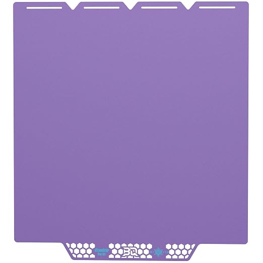 BIQU CryoGrip Pro Glacier Build Plate for Snap-Maker U1 3D Printer, Low Temperature Printing, Double-Sided Spring Steel Sheet, 276X301mm, Purple, 1 Piece
