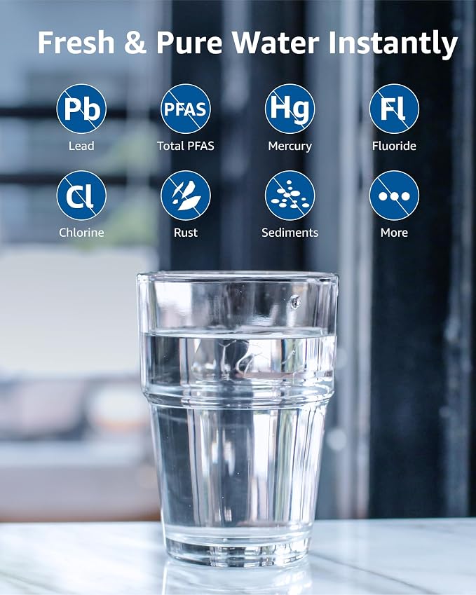 Compatible with Zero Pitchers and Dispenser, 0 TDS Premium Filtration, Fit for ZR-001 ZR-004 ZP-006 ZR-017 ZS-008 Filters, reducing Lead, Chromium, and Contaminants, 6 Pack