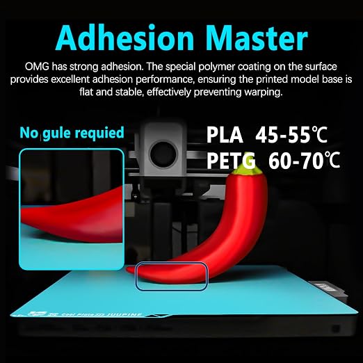 420x420mm Glacier Cold Plate for Anycubic Kobra 3 Max Build Plate PLA PETG Cool Printing Strong Adhesion Kobra 3 Max 3D Printer Build Plate for Kobra 3 Max Accessories K3M Cool Plate