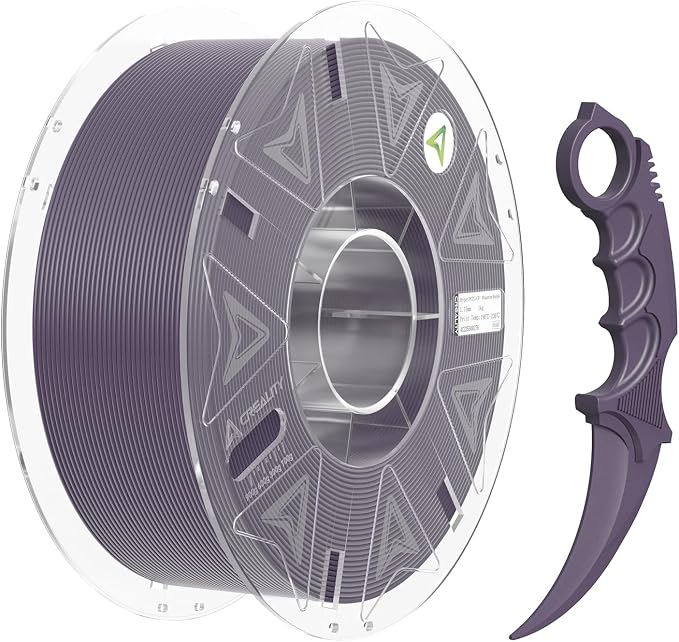 Creality Official PETG Carbon Fiber Filament 1.75mm, PETG-CF 3D Printer Filament, 300mm/s High Speed Hyper PETG-CF, Excellent Mechanical Properties, Fits for All 3D Printers, 1 KG 1 Spool Purple