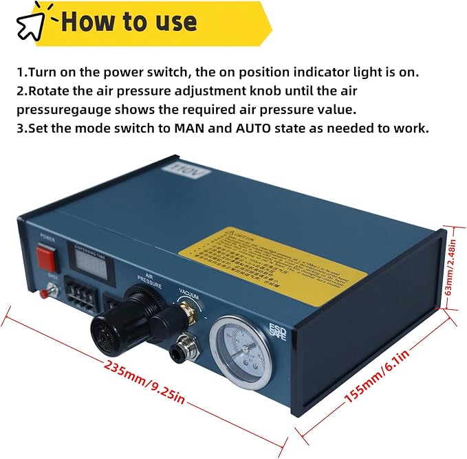 110V Automatic Glue Drip Machine Electronic Component Glue Dropper Machine Liquid Glue Dispensing Machine 983A Digital Display Dispenser Machine