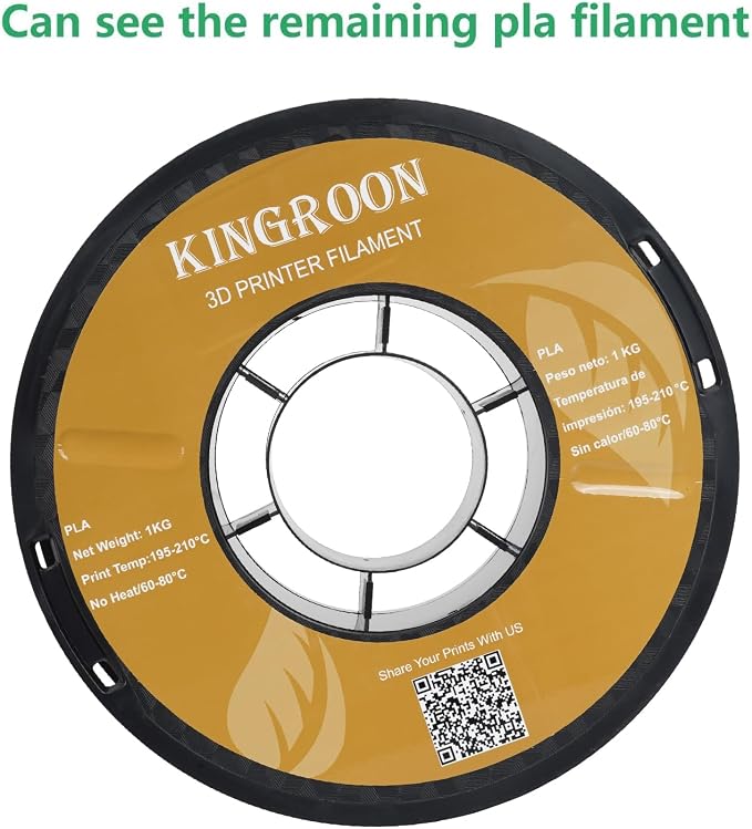 Kingroon PLA 3D Printer Filament,10 Rolls, Dimensional Accuracy +/- 0.02 mm, 10kg Spool(22lbs), 1.75 mm，5Black+5White