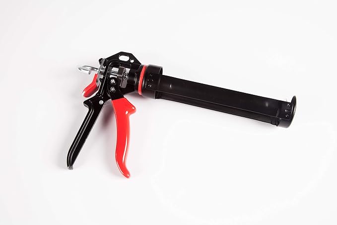 Red Devil 3989 9" Extreme Duty Caulk Gun - Thrust Ratio 26:1 & 0826 100% Silicone Sealant, Clear