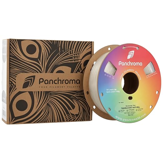 Polymaker Panchroma Translucent PLA Filament 1.75mm, 1kg, Natural New | Neatly Wound, Semi Transparent PLA, Easy Print & Smooth Feeding, Compatible with Bambu Lab & Most 3D Printers