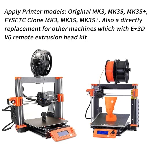 FYSETC Prus i3 Hotend MK3S+ J-Head Extruder Kit 24V 40W for 1.75mm Direct Filament Compatible with Prus i3 MK3/MK3S/MK3S+ and Other E3 V6 Remote Printhead Printer with Silicon Cover and 0.4mm Nozzle