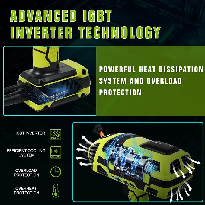 TRQWH Portable Welder Machine 110V ARC Handheld Welder & Auto Darkening Welding Helmet