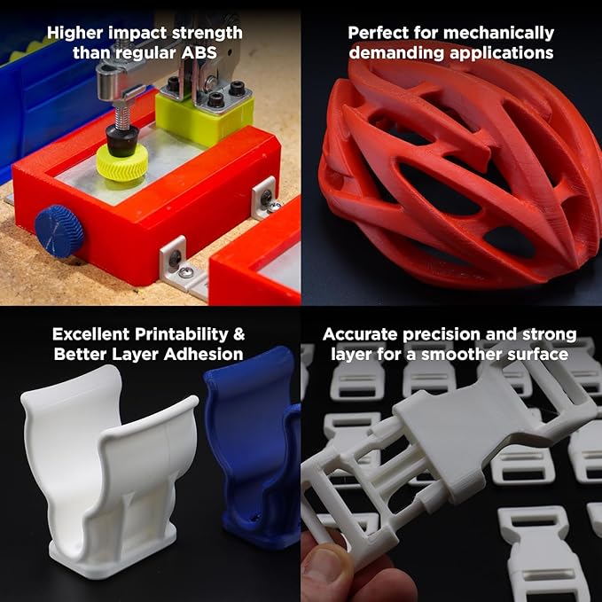 Polymaker ABS Filament 1.75mm Green, 3D Printer Filament 1.75mm Heat Resistant 1kg - PolyLite ABS 3D Printing Filament 1.75mm, Strong & Durable, Dimensional Accuracy +/- 0.03mm