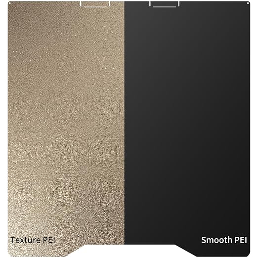 Upgraded 270x293mm for K2 PEI Build Plate Smooth & Textured PEI Sheet Magnetic Flexible Removable Spring Steel Printing Bed Compatible with Creelity K2 Combo 3D Printer.
