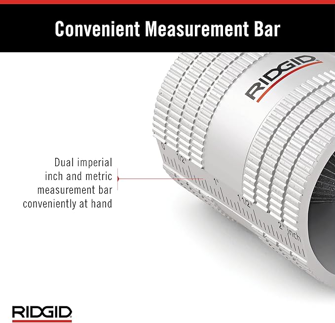 RIDGID 29983 Model 223S Inner/Outer Tubing and Pipe Reamer for 1/4" to 1-1/4" Stainless Steel and Copper Tubing, Pipe-and Tube Deburring Reamer with 45 Cutting Edges (Pack of 12)
