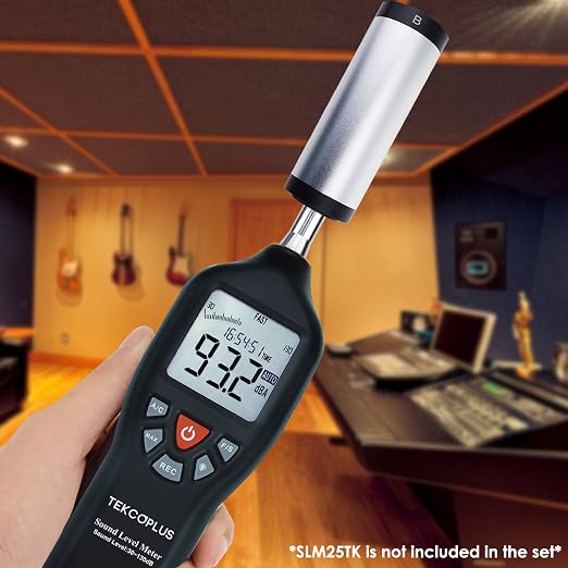 Sound Level Calibrator,Decibel Meter Calibration for Noise Measurement Reader,Output Sound Level 94dB & 114dB output levels for 1 inch and 1/2 inch Microphones