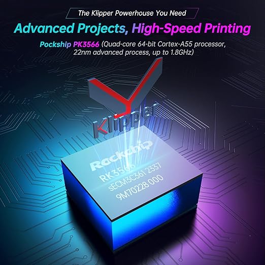 BIGTREETECH Pi 2 Control Board 2GB RAM Quad-Core Support DSI CSI WiFi, BTT Pi 2 Support Kraken Octopus/Pro/Max EZ SKR Series Control Board to Run Klipper VS Raspberry-Pi 4/3B for i3/CoreXY 3D Printer