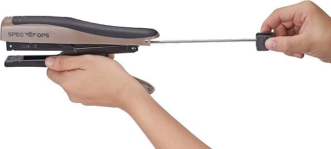 Spec Ops Tools Heavy Duty Plier Stapler for Packaging, Compatible with 3/8" and 1/4" Leg Length Staples, 45 Sheet Capacity, Comfort Grip