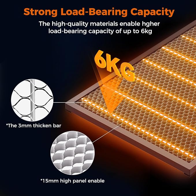 Creality Honeycomb Laser Bed for Falcon A1 Laser Engraver, Honeycomb Platform for Laser Engraving and Cutter Machine (18.1 * 13.6 in)