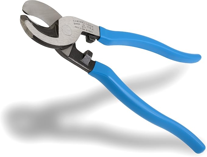 Channellock Cable Cutter 911 - High Carbon Steel Cable Cutting Tool - 9.5 In