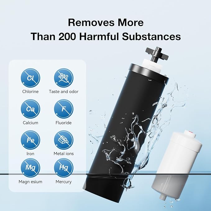 Gravity Water Filters Replacement for Berlky BB9-2 & PF-2 Fluoride Filters Combo Packs, 7-Stage Filtration, NSF/ANSI 42 & 372 Certified, Gravity Filters Compatible with Berlky Systems (4 Pack)