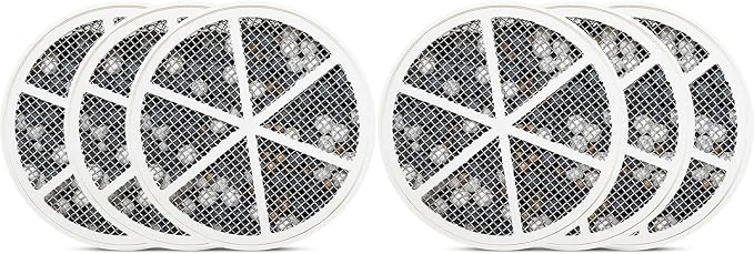 Crystal Quest Bath Ball Replacement Cartridge – Removes Chlorine, PFAS & Odors – Easy-to-Install Water Filter – Eco-Friendly, Durable & Skin-Safe – Built in the USA [6 Pack]