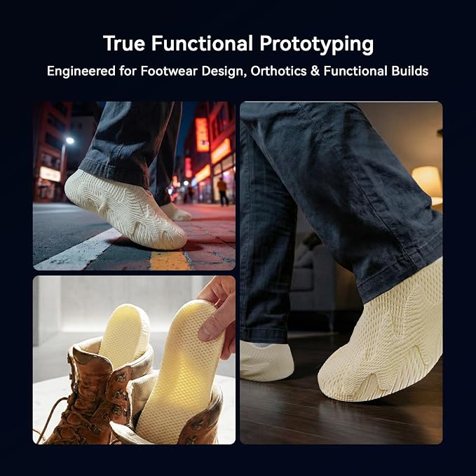 Siraya Tech Roamr TPU Air HR 80A Filament, 48-50% High Rebound, Foaming Flexible 3D Printer Filament, 64A-80A Variable Hardness, Matte Finish for Footwear, Midsoles, and Orthotics (800g, Beige)