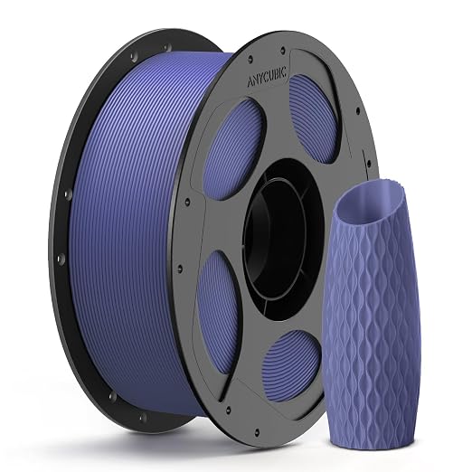 Anycubic PLA 3D Printer Filament, Intelligent PLA Filament Enhanced Smart Printing, 3D Printing PLA Filament 1.75mm Dimensional Accuracy +/- 0.02mm, 1KG Reusable Spool (2.2 lbs), Interstellar Violet