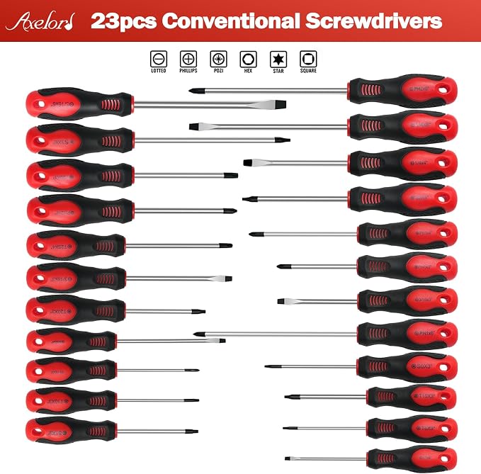118PCS Magnetic Screwdriver Set, Screwdriver Set with Plastic Racking, Precision Screwdriver, Magnetizer Demagnetizer and Magnetic Bowl, Repair Tools Set for DIY and Home Improvement