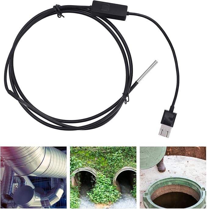 Endoscope Camera with Light, 3.9MM Type C/USB HD Borescope Inspection Camera, 15-20mm Depth of Field, Wide Angle Borescope Camera