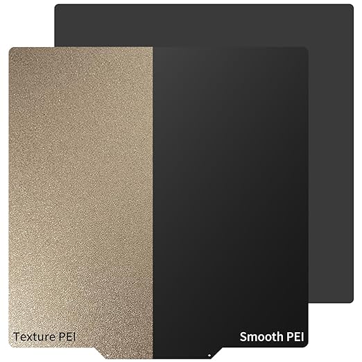 Upgraded 310x310mm for Qidi Plus 4 Build Plate with Magnetic Sticker,Smooth & Texture 100% Imported Thicker PEI Sheet Spring Steel Flex Bed for Cr-10,CR-10S, CR-10S pro, CR-10V2, CR-10 V3 3D Printer.