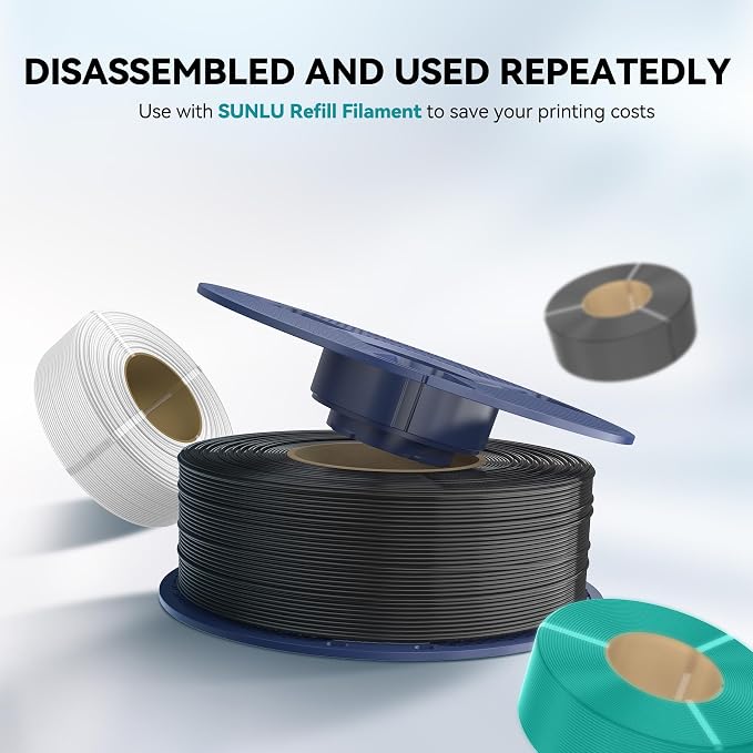 SUNLU High Speed ABS Filament, Heat Resistance, 1KG, (Red) | 350mm/s Rapid ABS 3D Printer Filament, Excellent Toughness, Fast Printing, Fit for 99% FDM 3D Filament Printer