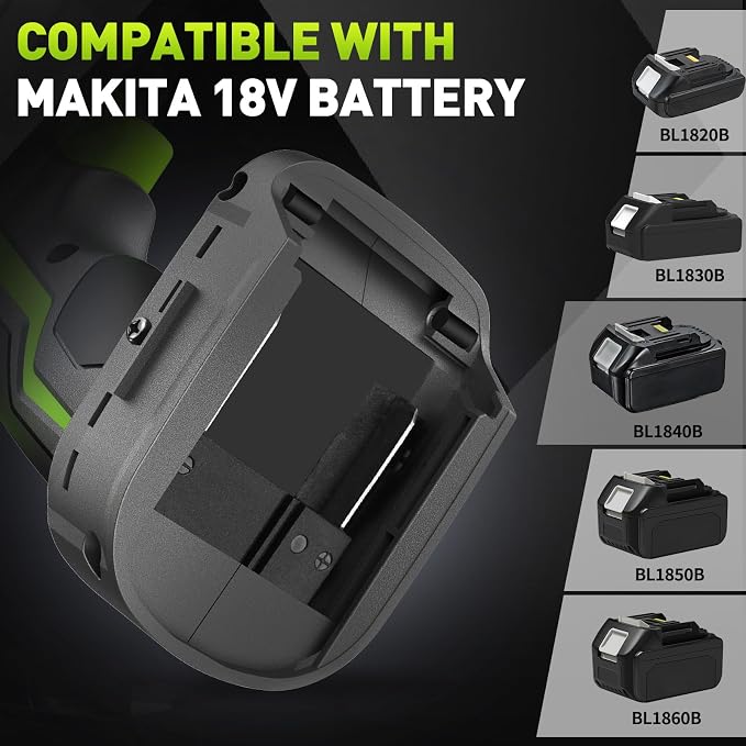 1/2 Brushless Cordless Impact Wrench Kit, Max 850Nm (630ft-Lbs) Lightweight Electric Impact Gun with Variable Speed, 1 Pack 20V 4Ah Battery, 4 Sockets for Home & DIY Project