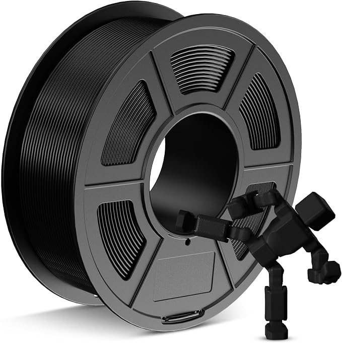 JAYO PETG Filament 1.75mm Black 1.1 KG, Strong Toughness PETG 3D Printer Filament Dimensional Accuracy +/- 0.02 mm, 2.4lbs Spool Fits for Most FDM 3D Printers