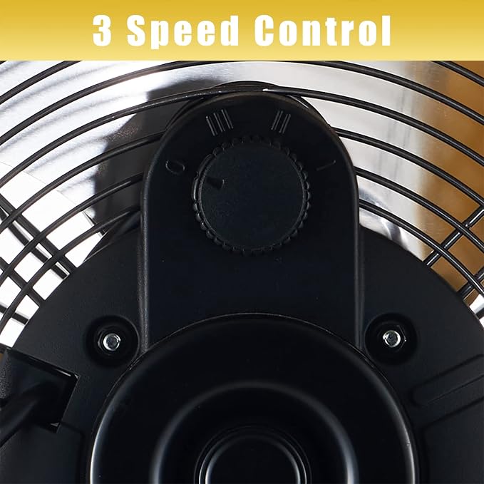 HiCFM 16" High-velocity Drum Air Circulator Fan 2800 CFM Large Airflow Turbo Shop Floor Fan with 360-degree Pivoting Head, 3-speed 1/4 HP Motor