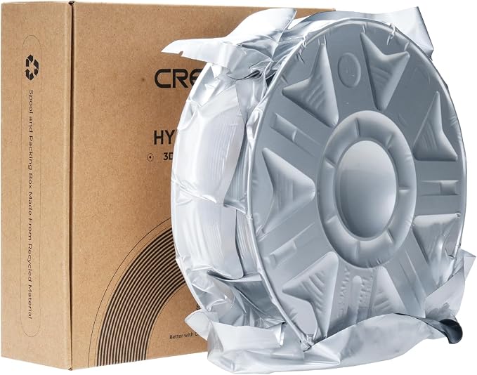 Creality PPA-CF 3D Printer Filament RFID, 15% Carbon Fiber Content High-Performance Nylon, Heat Resistance,Low Warpage, 1Kg Spool(2.2lbs) for 3D Printers (Black)