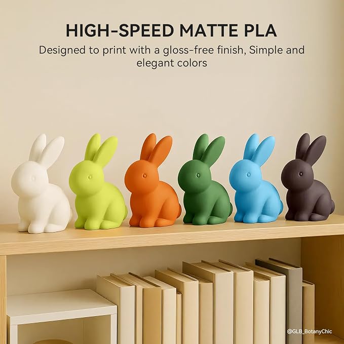TECBEARS Black Matte PLA Filament for High Speed 50-600mm/s Printing | "1KG PLA, Smooth Extrusion, Tangle Free, Vacuum Sealed, 1.75MM Filament ±0.02mm Accuracy Compatible with Most FDM Printers"