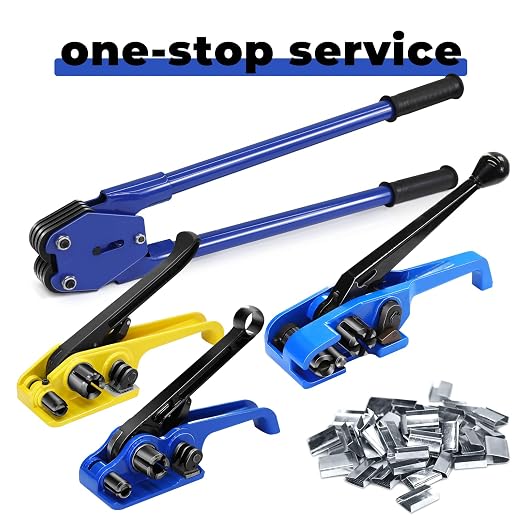 Strapping Sealer/Crimper for 1/2" Polypropylene (PP) Polyester Strapping Band Manual Banding Tool with 20.5" Extended Handle