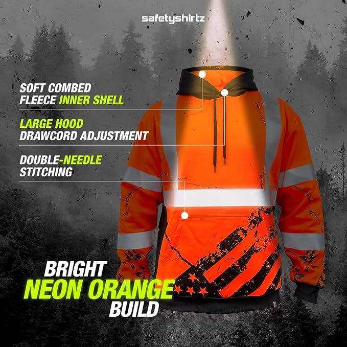 SafetyShirtz SS360 ANSI Class 3 Type R Graphic Hoodie