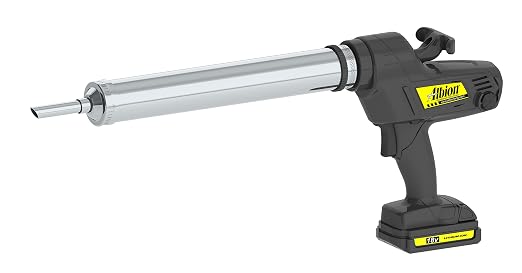 Albion Engineering DL-45-T13E Professional Line Cordless Bulk Caulking Gun, 18V, 20 oz