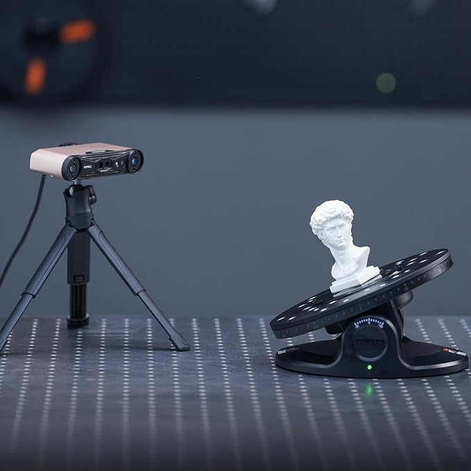 Revopoint Dual Axis Turntable for Accurate 3D Scanning, Easy Capturing Detail-rich 3D Data of Small-Medium Objects