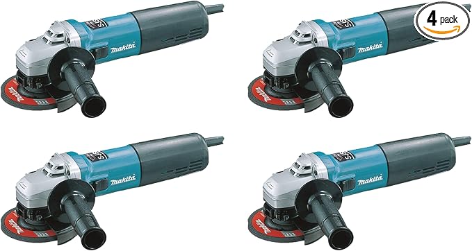 Makita 9564CV 4-1/2-Inch SJS™ High-Power Angle Grinder (Pack of 4)